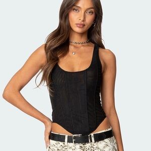 EDIKTED Black Women's Top